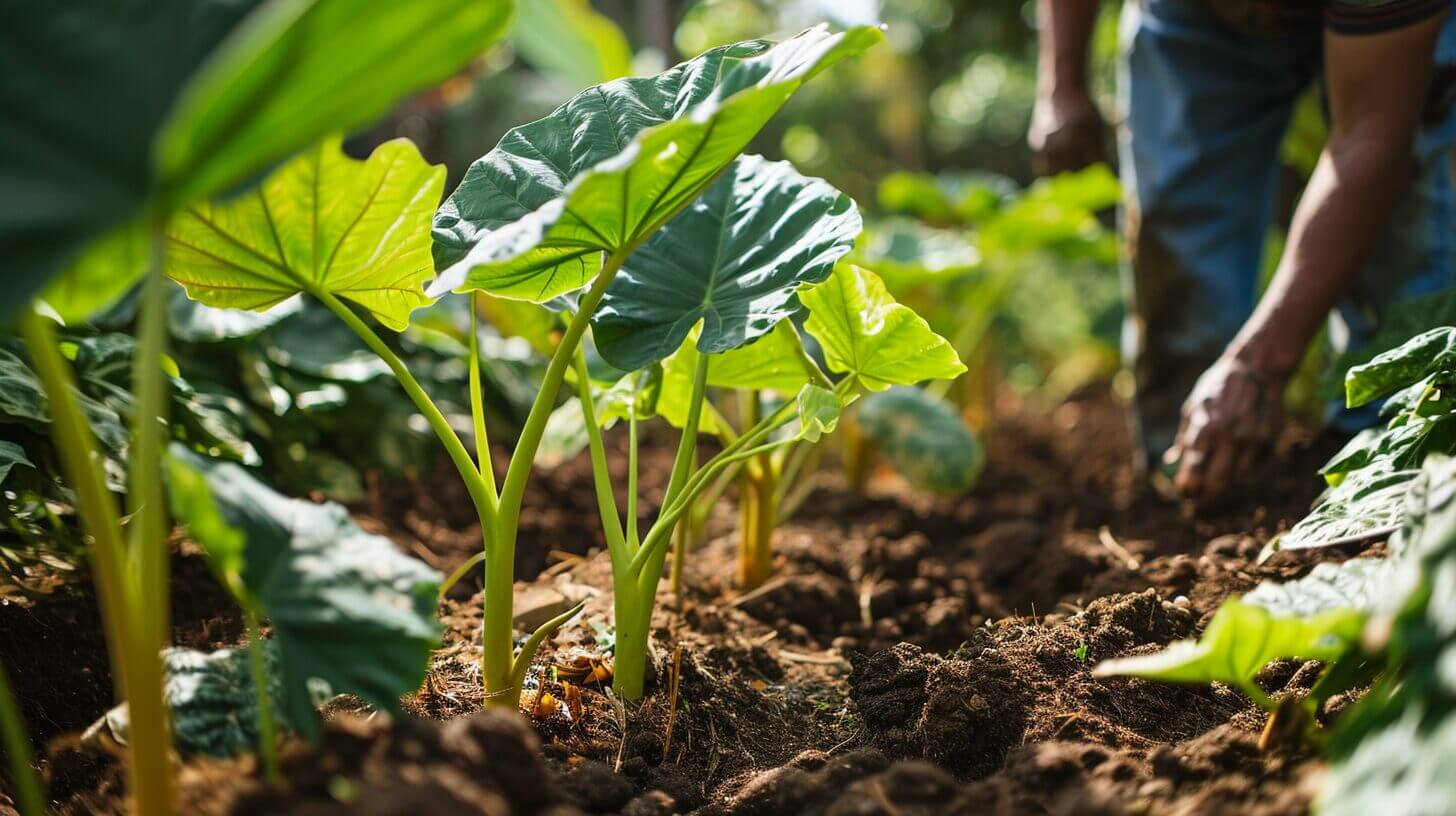 How To Plant Elephant Ear Bulbs In Pots Soil Depth And Care Tips