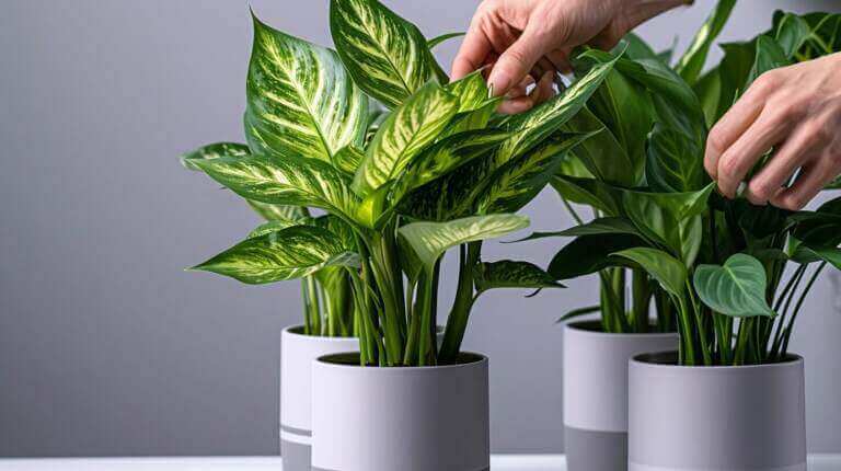 How To Prune And Shape Dumb Cane Or Dieffenbachia Plants For Optimal Growth