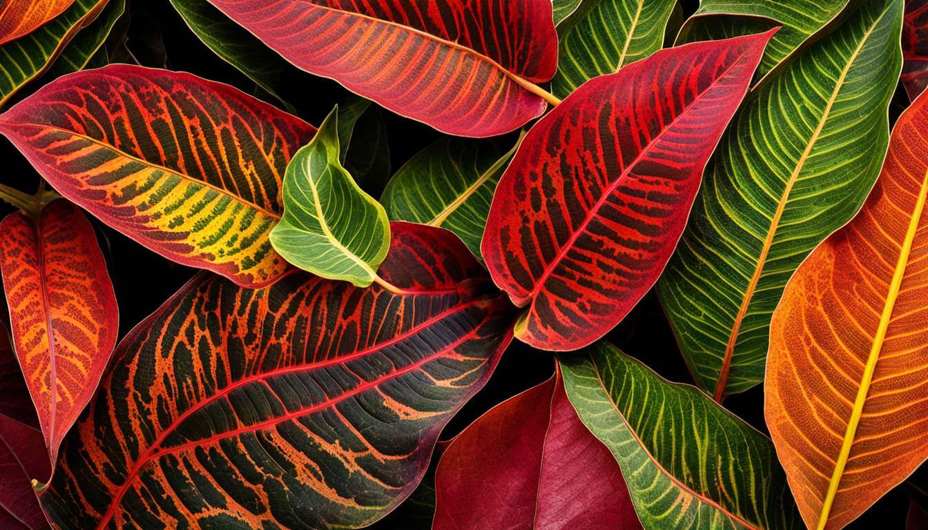 croton foliage tips