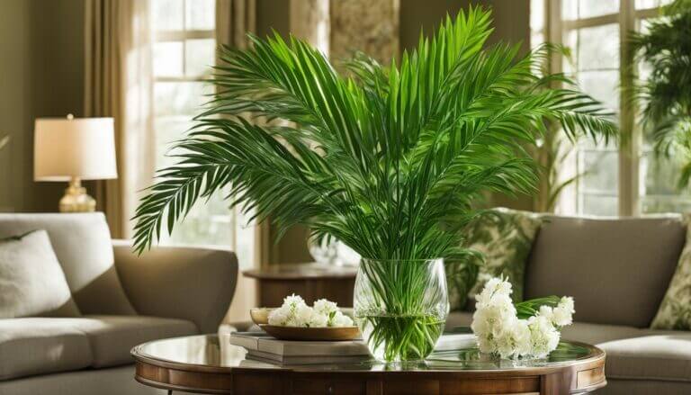 decorating with parlor palms