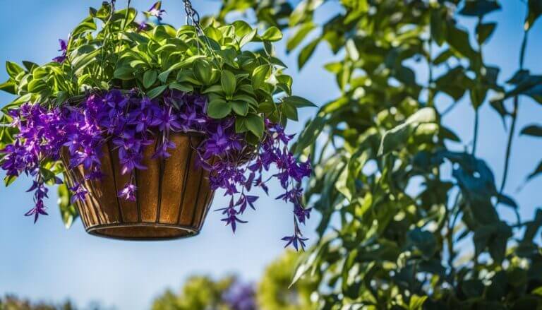 grow stunning hanging baskets with tradescantia zebrina cascades