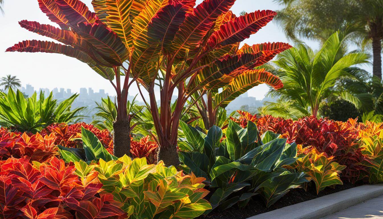 landscaping with crotons