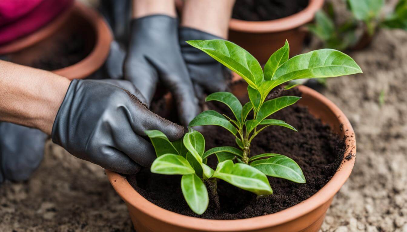 repotting crotons