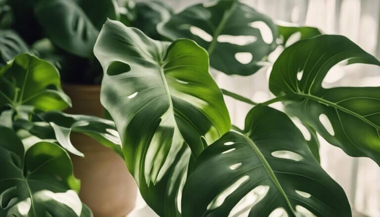 wrinkled curling leaves on swiss cheese plants