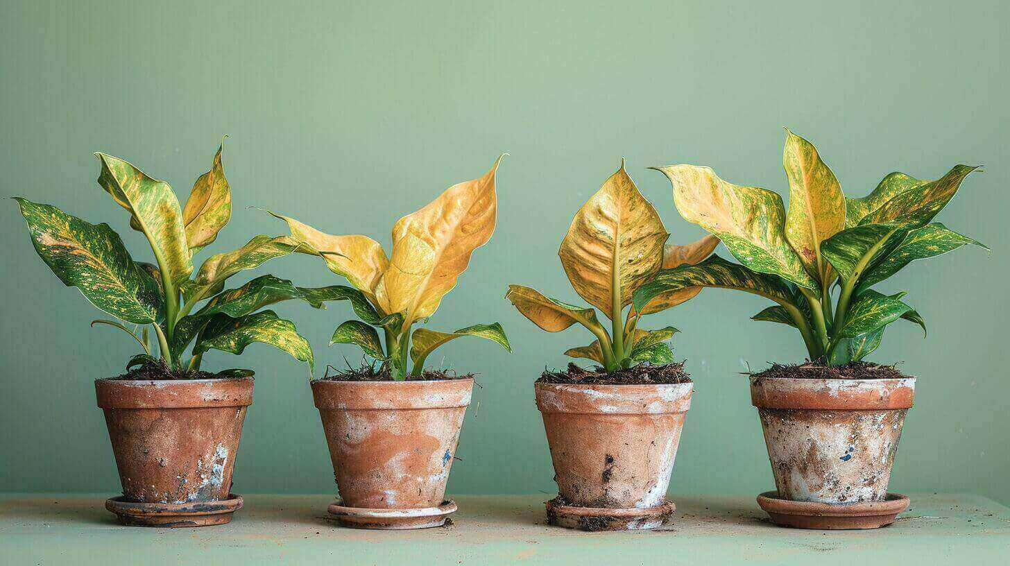 Common Dieffenbachia Or Dumb Cane Houseplant Problems: Drooping, Yellow Spots, Root Rot And How To Fix Them