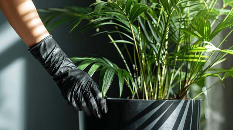 Repotting Parlor Palms(Chamaedorea Elegans) to Encourage New Growth